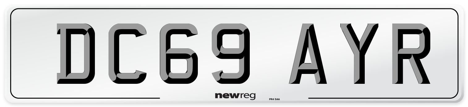 DC69 AYR Number Plate from New Reg